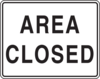 Area Closed Sign Clip Art